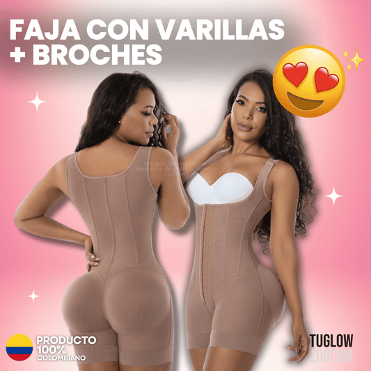Faja 7 varillas + Broches tipo chaleco Ajuste Avanzado