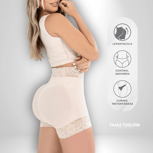 Short tipo faja Invisible control abdomen y realce de gluteo